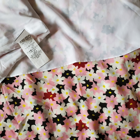 Kenzo floral print ruffle slip dressMaxi straps - Picture 5 of 7